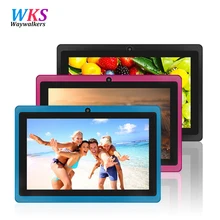 7inch Quad core android 4.4 kids tablet pc Q8 Q88 flashlight allwinner 512M 8GB bluetooth HD 1024*600 tablets dual camera wifi