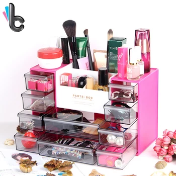 

Desktop Cosmetics Storage Box with 10 Drawers Multi-functional Storage Organizer Home Supplies ABS Plastic Box