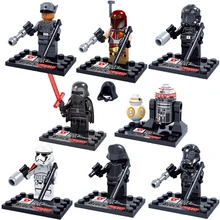 NEW 8pcs/set Star Wars 7: The Force Awakens bb-8 Action Figures Building Blocks Bricks Compatible toys Christmas gift No box