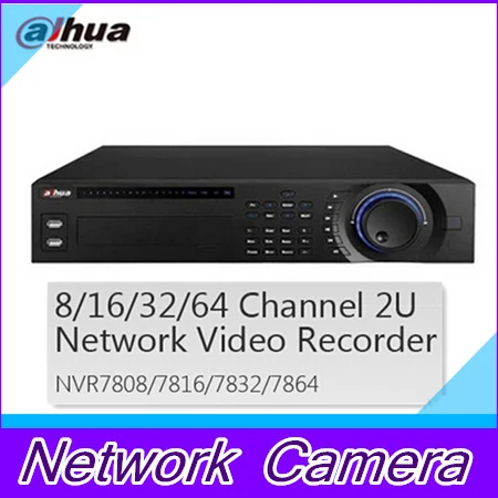 64ch network video recorder English DAHUA 1080P/720P/D1 support 8HDD with 1 E-sata NVR7864 64CH NVR,free DHL shipping NVR7864