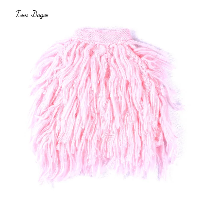 Tem Doger Baby Girl Clothes Autumn Winter Fashion Waistcoat Tassel Sleeveless Sweater Girls Manual Vest Boutique Kids Clothing (8)