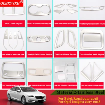 

QCBXYYXH Car-Styling Internal Sticker Headlight Switch Button Sequins Outlet Decoration For Buick Regal Opel Insignia 2017 2018