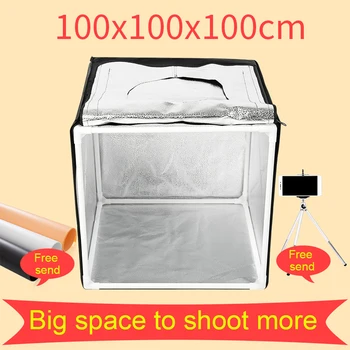 

100*100CM Photo Studio Light Tent Lightbox Photography Softbox Shooting Light Box With Free Gift