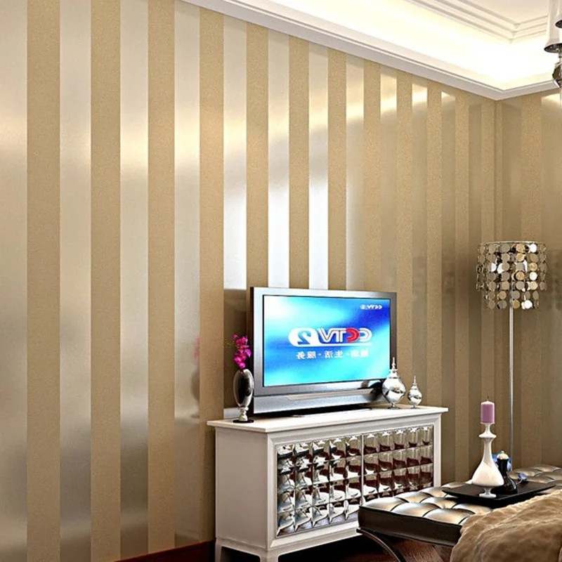 Современные Простые обои для стен 3D рулоны вертикальные полосатые обои домашний декор золотой черный белый фон настенные покрытия