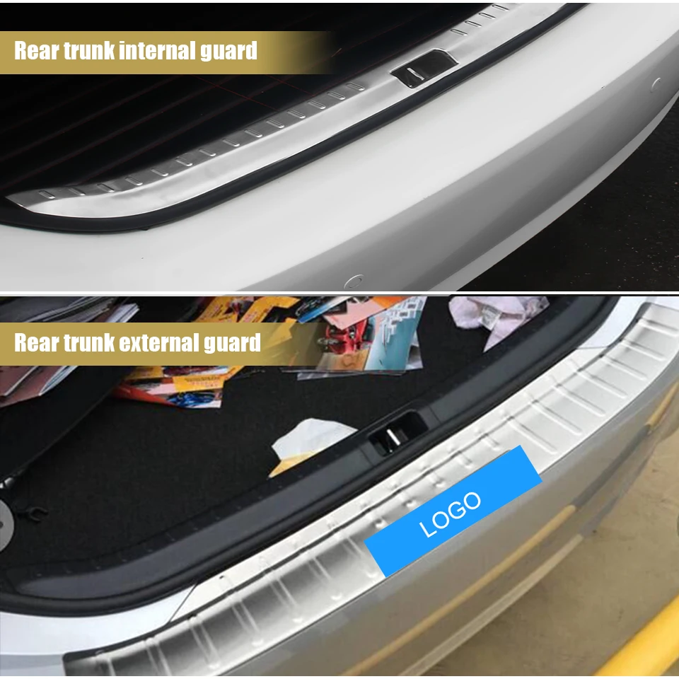 NOANS для Toyota Corolla E170- авто задний багажник дверь Бампер анти полоски от царапин аксессуары из нержавеющей стали