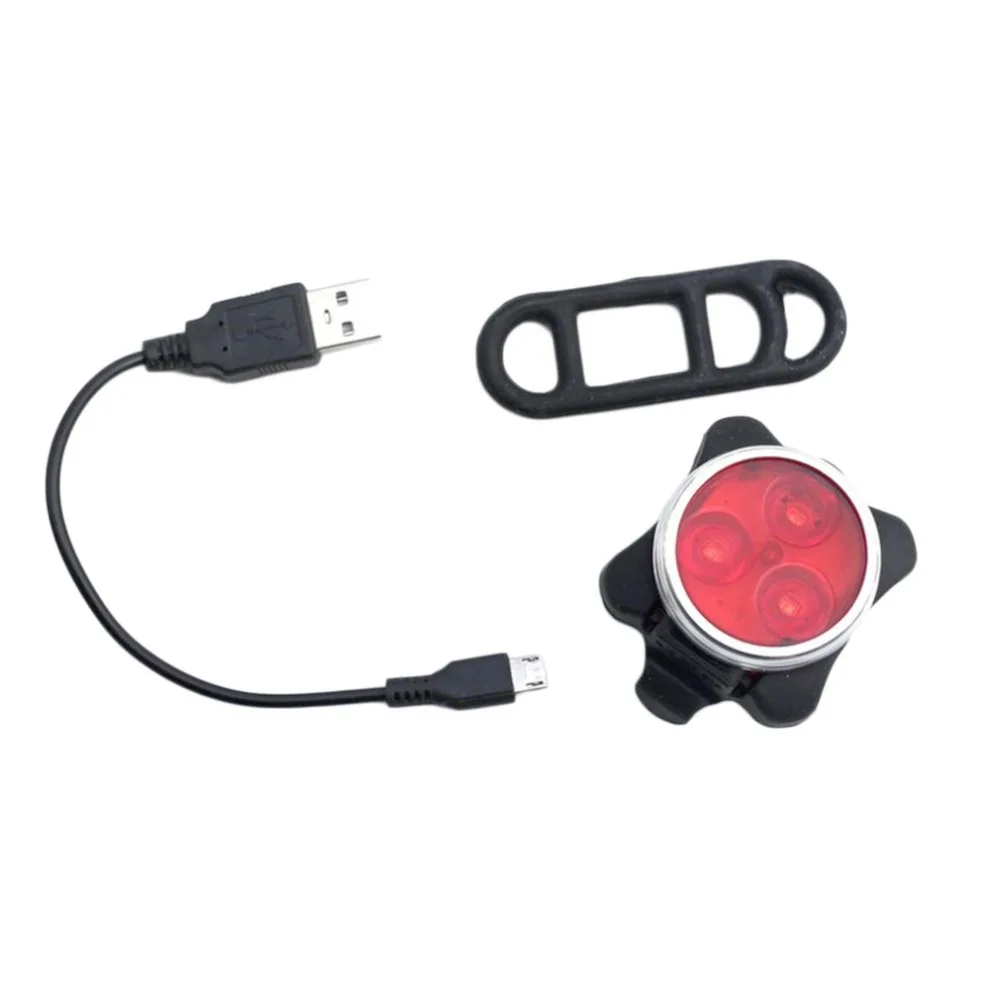 Super Bright LED Bike Light USB Rechargeable Bicycle Front Light Headlight Safety Night Warning Light Rear Taillight