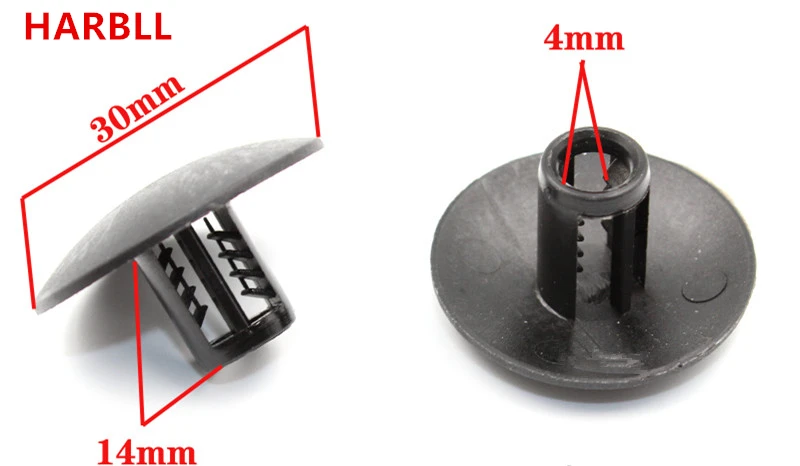 

HARBLL 15PCS For Peugeot 408 307 206 Citroen C5 C2 Plastic Fastener for Striped Carpet Strap Clip Clamp