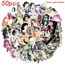 50 Pcs Don't repeat Cool Tattoo Girl Stickers for Laptop Motorcycle Luggage Skateboard Styling Phone PVC Scrapbook Sticker 50 Pcs Don't repeat Cool Tattoo Girl Stickers for Laptop Motorcycle Luggage Skateboard Styling Phone PVC Scrapbook Sticker