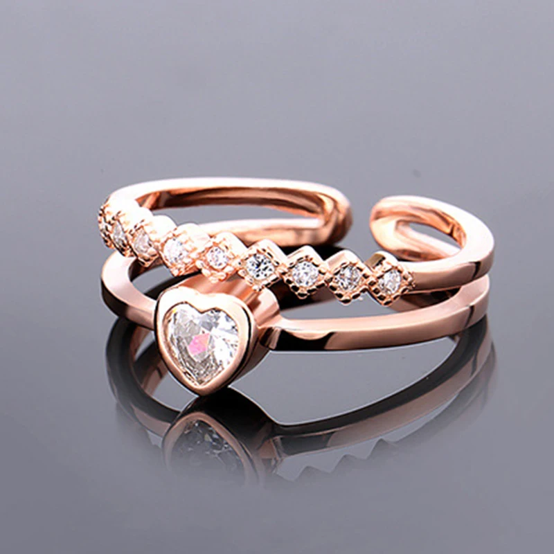 Heart band rings for women near me open