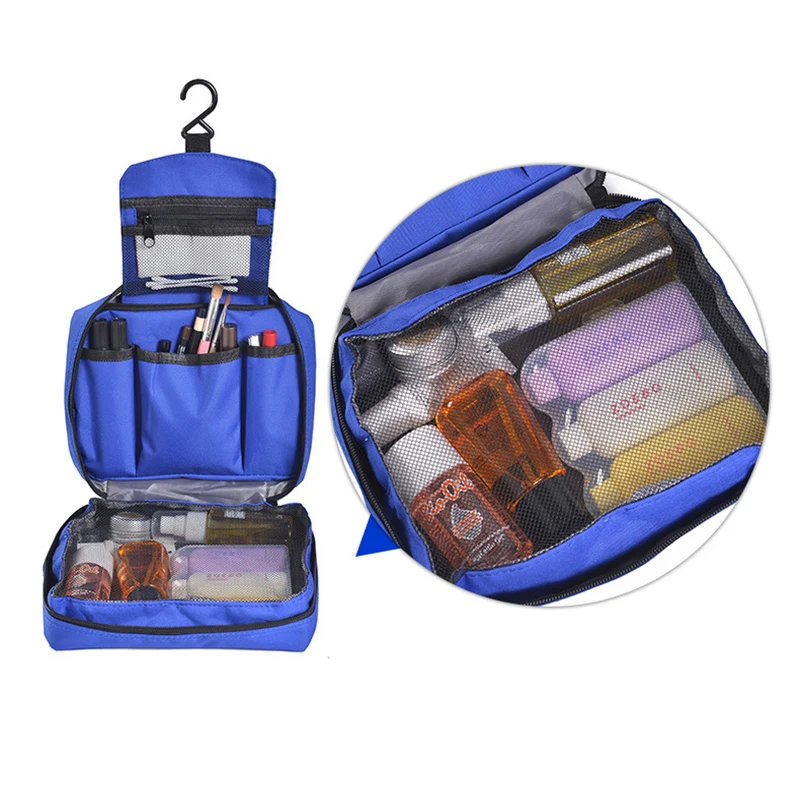 Multilayer Design Makeup Bag Foldable Hook Cosmetic Bag Women Outdoor Travel Multifunction Organizer Wash Bag
