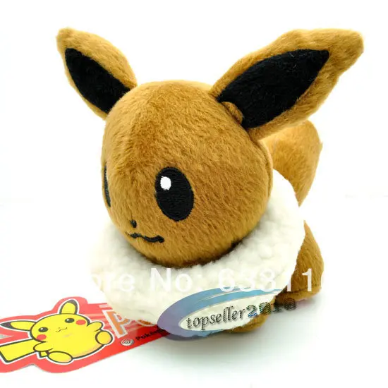 1pcs retail new fashion hot sales brown Pokemon plush dolls 5 12 baby kids gift high
