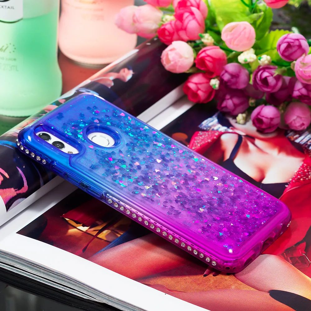 Diamond Glitter Case For Huawei P Smart Plus 2019 Gradient Bling Quicksand Soft Silicone Case for Huawei Honor 10 Lite Cover (14)