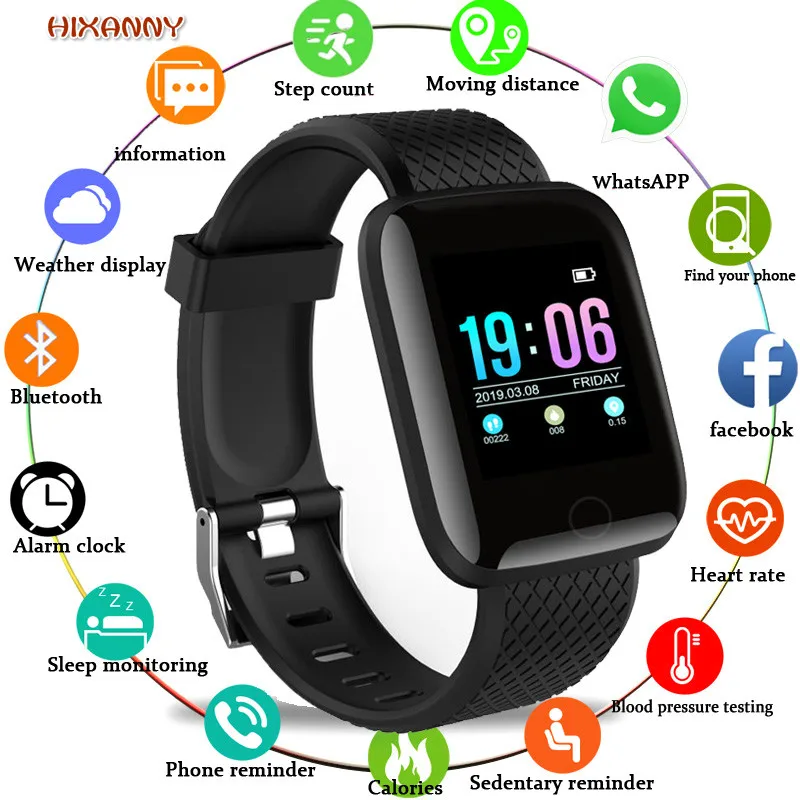 

Fitness Tracker Bluetooth Smart Wristband Color Touchscreen Swim Posture Detect Heart Rate Sleep Snap Smart Bracelet Smart Watch