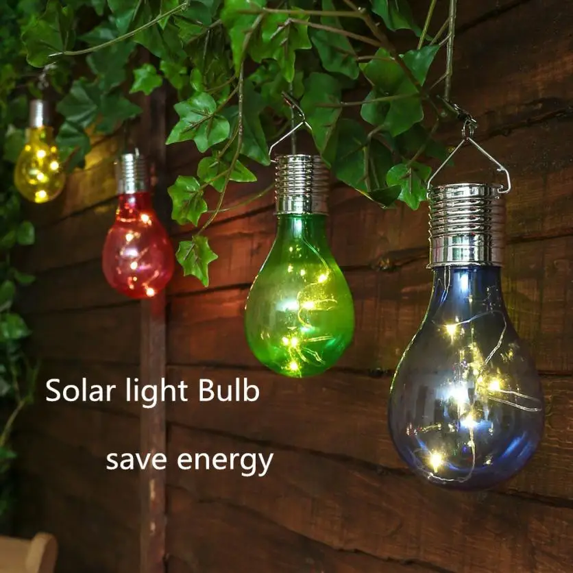 Home Decor Light bulb chandelier Waterproof Solar Rotatable Outdoor