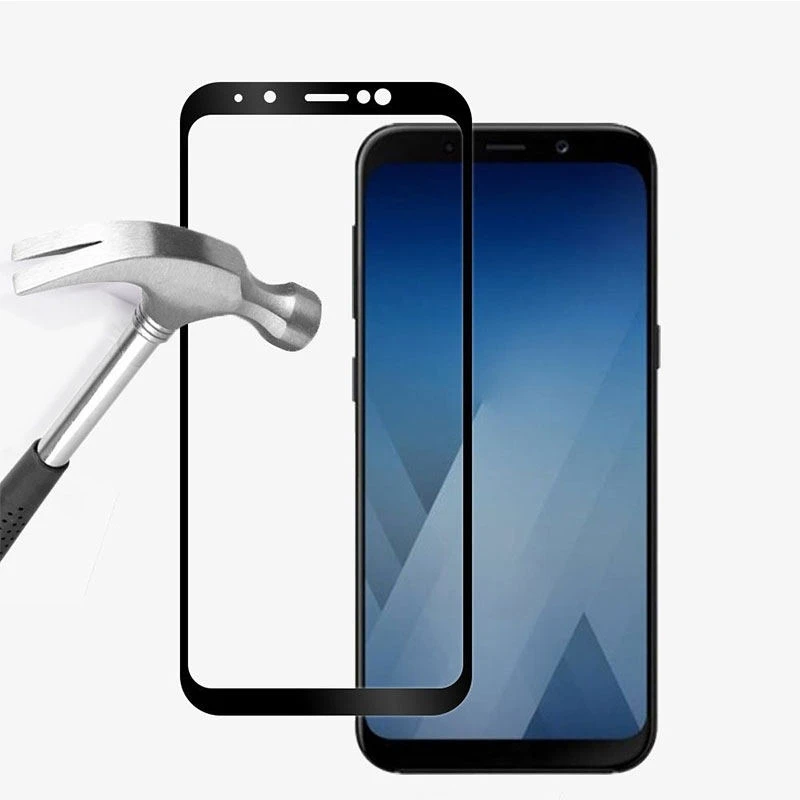 Для Samsung A8 2018 полное покрытие 2.5D 9H закаленное стекло для Galaxy Plus защита экрана