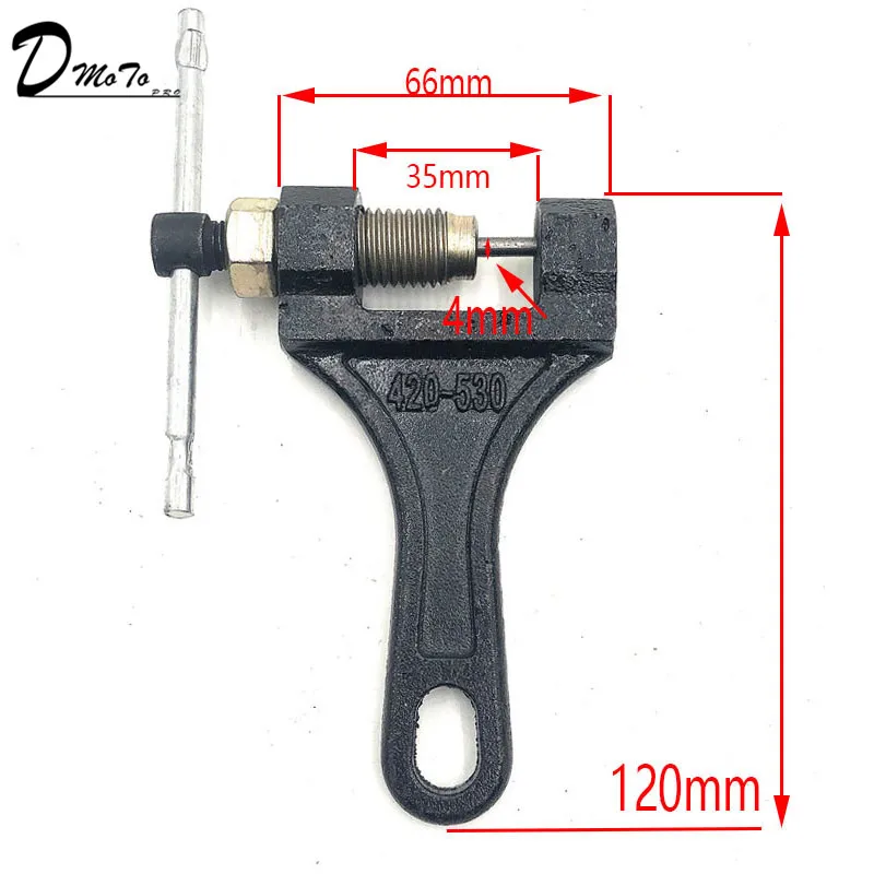 Прерыватель цепи#428 520 525 528 530 и T8F и 25 ч цепи инструмент для ремонта велосипеда мотоцикла ATV Черного цвета;
