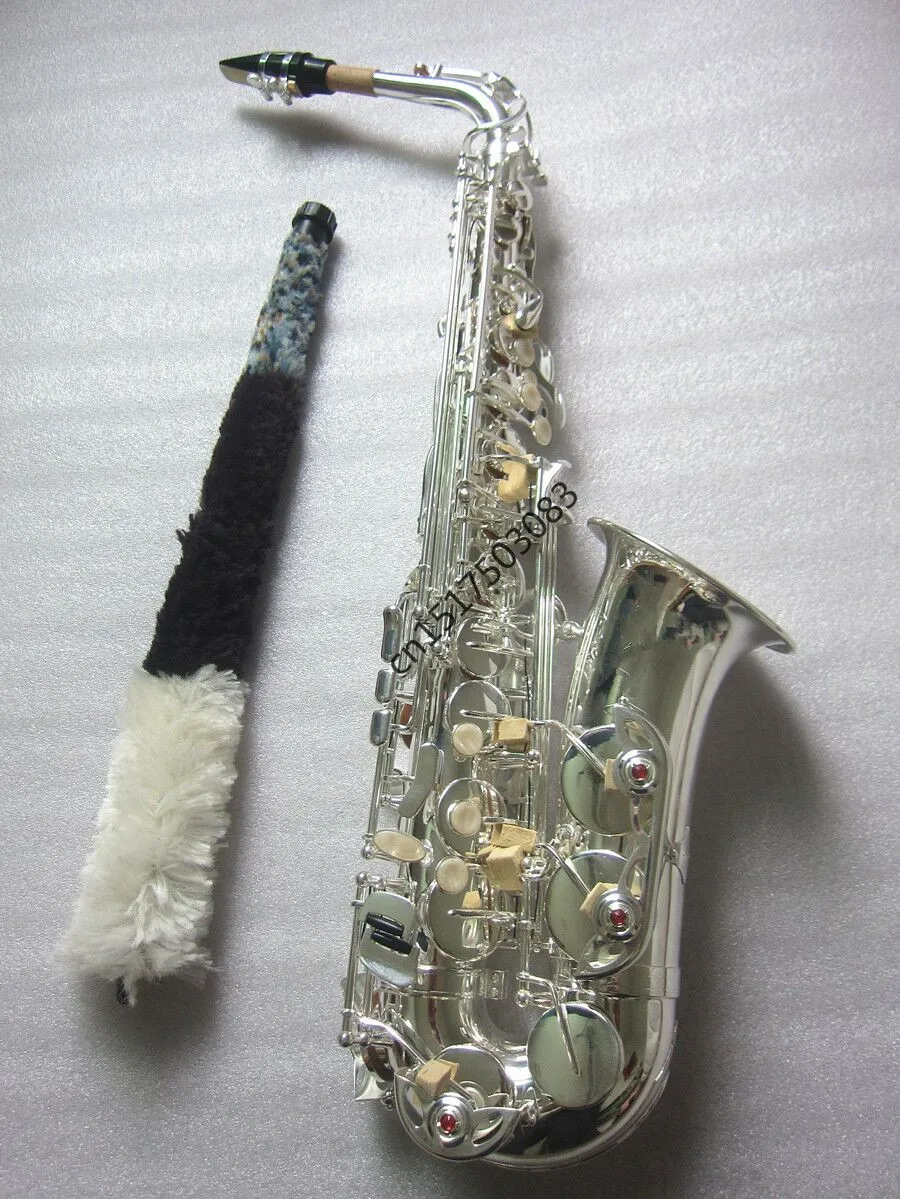 Alto saxophone High quality Musical Instruments Silver saxophone The