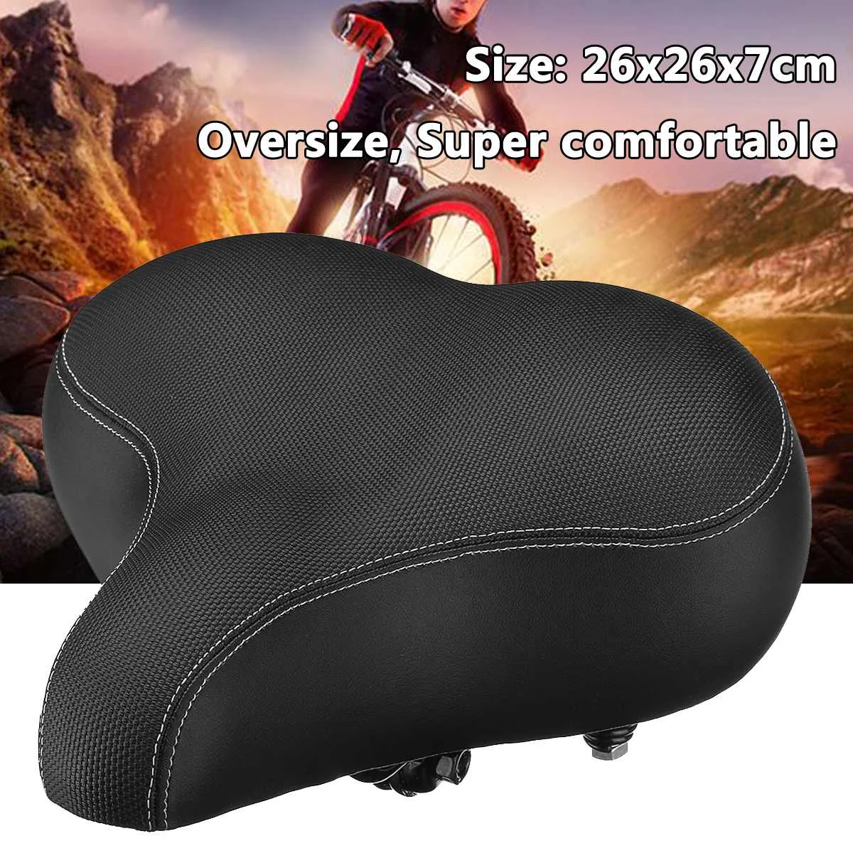 

1x Soft Bicycle Saddle Men Women Oversize Super Comfortable Bicycle Cycling Seat Universal For Mountain Bike Road Bicycle MTB