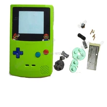 Горячие цвета зеленого яблока игровой корпус чехол для Gameboy цвет красочные кнопки оболочки w/ограниченный экран объектив мальчик консоли отвертки