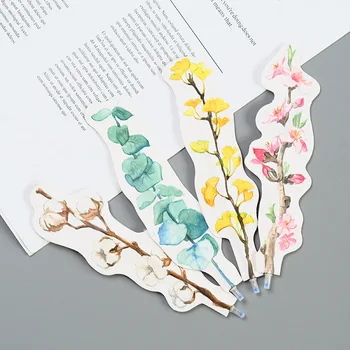 

Creative Leaves Cactus Flower Cotton Bookmark Gel Pen School Office Supply Writing Student Stationery Black Ink 0.5mm