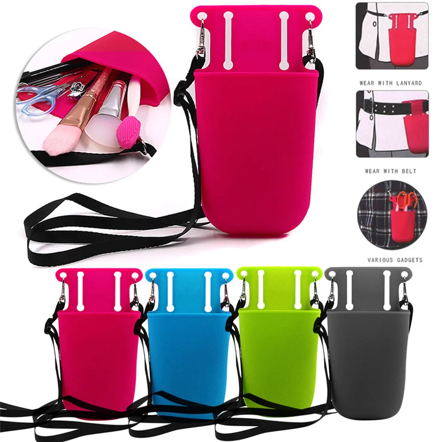 Silicone Tool Pocket Makeup Cosmetics Storage Bag Travel Organizer Handbag Suitable For Beauty Hairdressing Gardening | Дом и сад