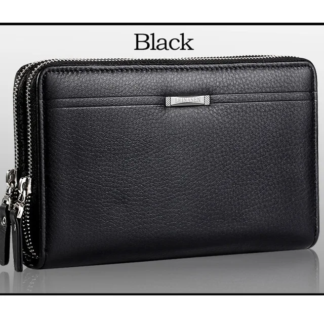 Echt leren vintage heren clutch tas RFID clutch portemonnee tas casual lange portemonnee grote capaciteit reistas man kopen vanaf een prijs van 21