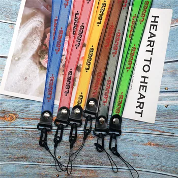 

10pcs/lot Mobile Phone Straps Lanyards for Key ID Badge Holders with Lanyards Office Neck Strings DIY Hang Rope correa cuello
