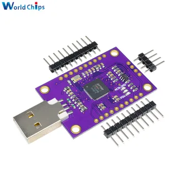

CJMCU FT232H Multifunction High-Speed USB to JTAG UART/ FIFO SPI/ I2C IIC Interface Board Module Single Channel With Pins