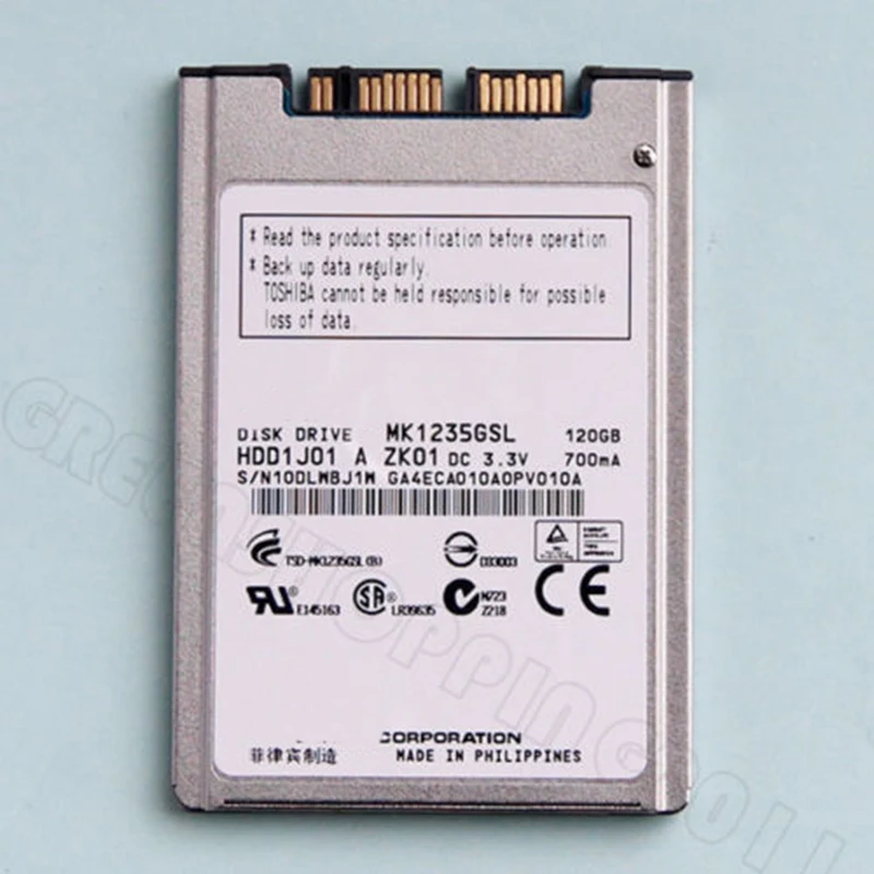 1.8 '' 120 GB Micro SATA MK1235GSL disco reemplazar MK8016GSG MK1216GSG MK1629GSG hdd _ - Mobile