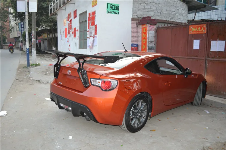 Углеродного волокна заднего крыла ствол большой спойлер для Subaru BRZ TOYOTA GT86 2012 2013 г GT стиль