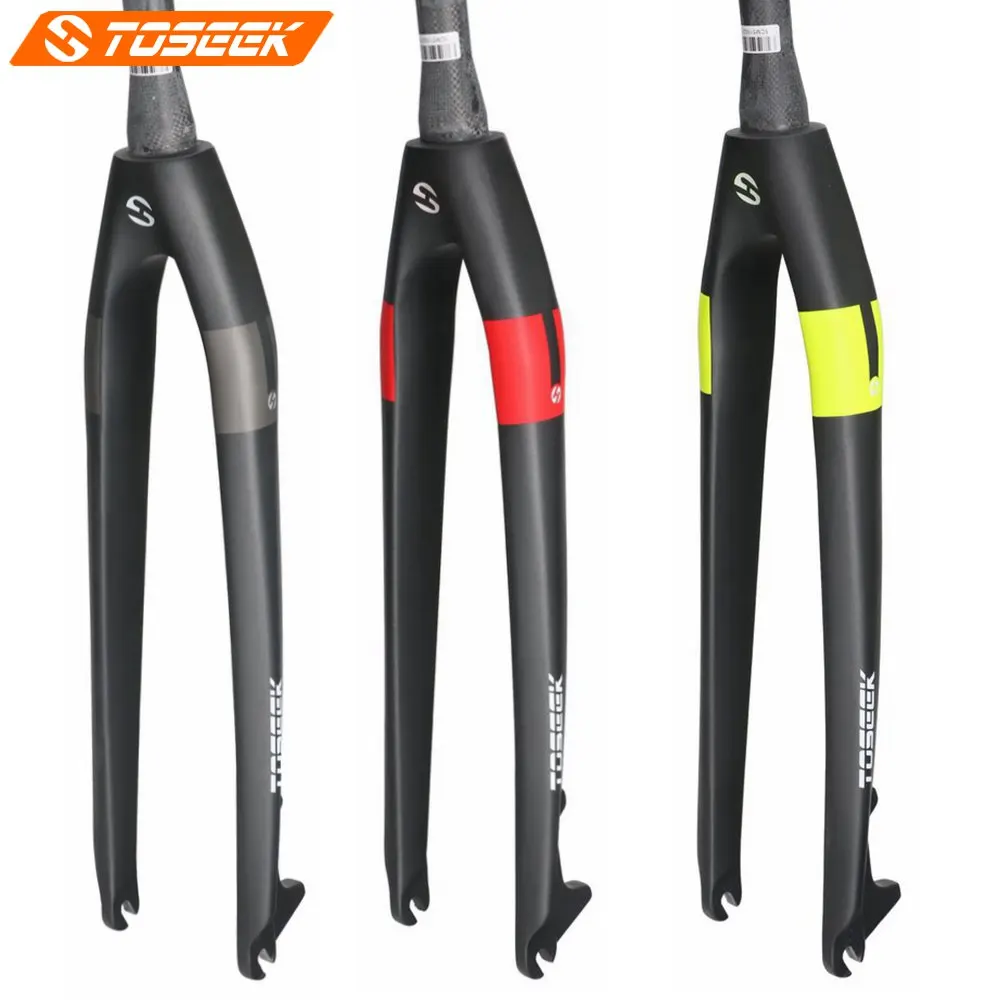 TOSEEK Matte UD Carbon Fiber Bike Fork Mountain Bicycle Hard Fork