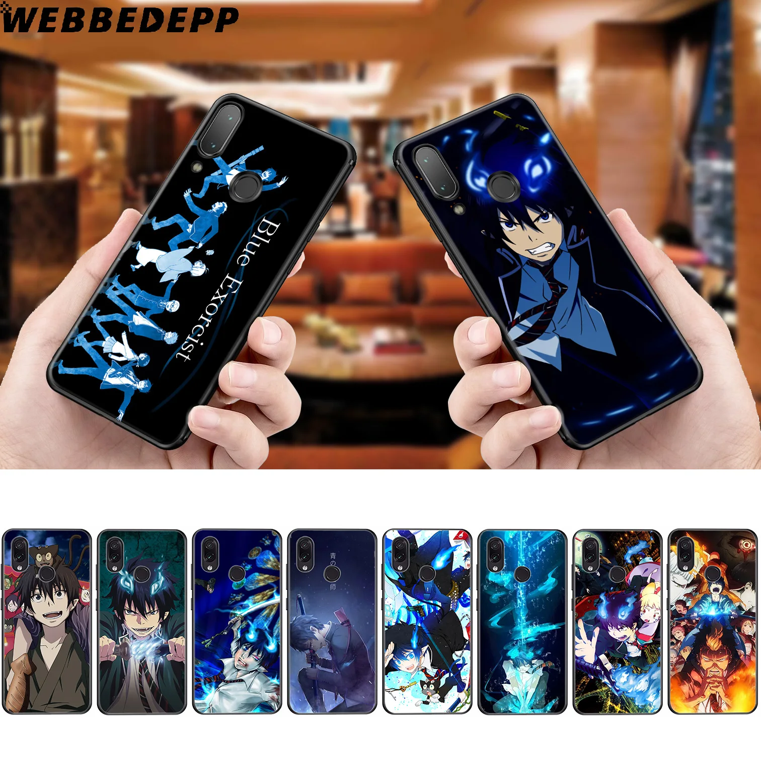 WEBBEDEPP Blue Exorcist Anime Soft Case for Xiaomi Redmi K20 7A 4A 4X 5 5A 6 6A S2 Note 8 4 7 Pro Plus Prime |
