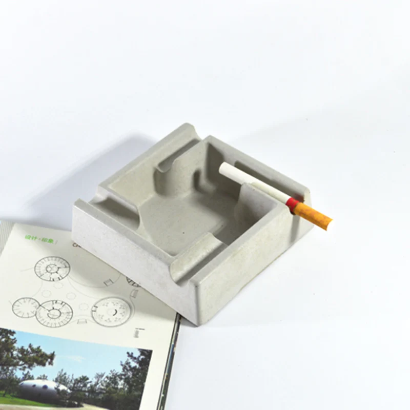 

Cement ashtray silicone mold home creative decoration simple fashion living room industrial concrete ashtray mold
