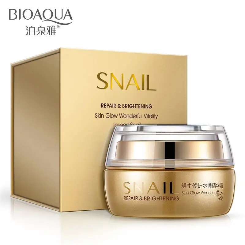 BIOAQUA Snail Repair& Осветляющий дневной крем для ухода за кожей лица