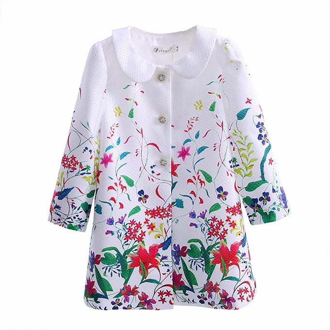 Pettigirl/ весенние пальто для девочек; новая стильная Осенняя верхняя одежда с принтом; Детское пальто для маленьких девочек; DMOC81208-6L куртка для девочек - Цвет: Многоцветный