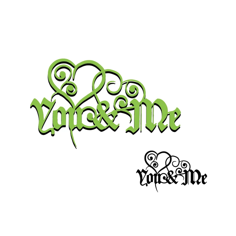 

Naifumodo Cuts Dies You and Me Love Letters Metal Cutting for DIY Scrapbooking Craft Card Embossing Die Cut New Template