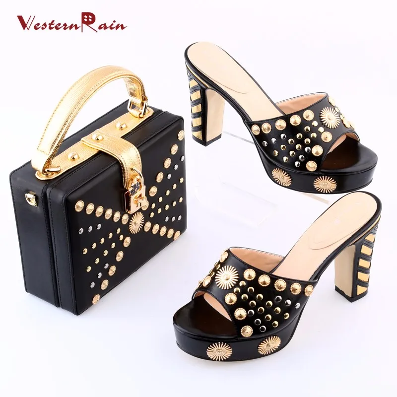 

Westernrain Red Shoes and Bag From Italy African shoes and bag with Set for Wedding and Celebrations Dress of High Quality shoes