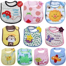 Детский нагрудник с героями мультфильмов; хлопковая детская верхняя одежда; трехслойное водонепроницаемое слюнявное полотенце; без рукавов; Одежда для младенцев
