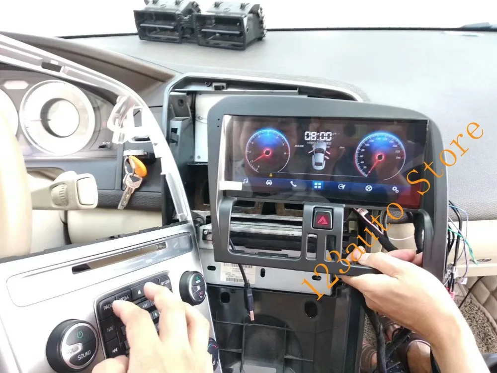 Автомобильный DVD плеер 8 дюйма Android 6 0 GPS навигация радио авто для volvo XC60 32 Гб ПЗУ