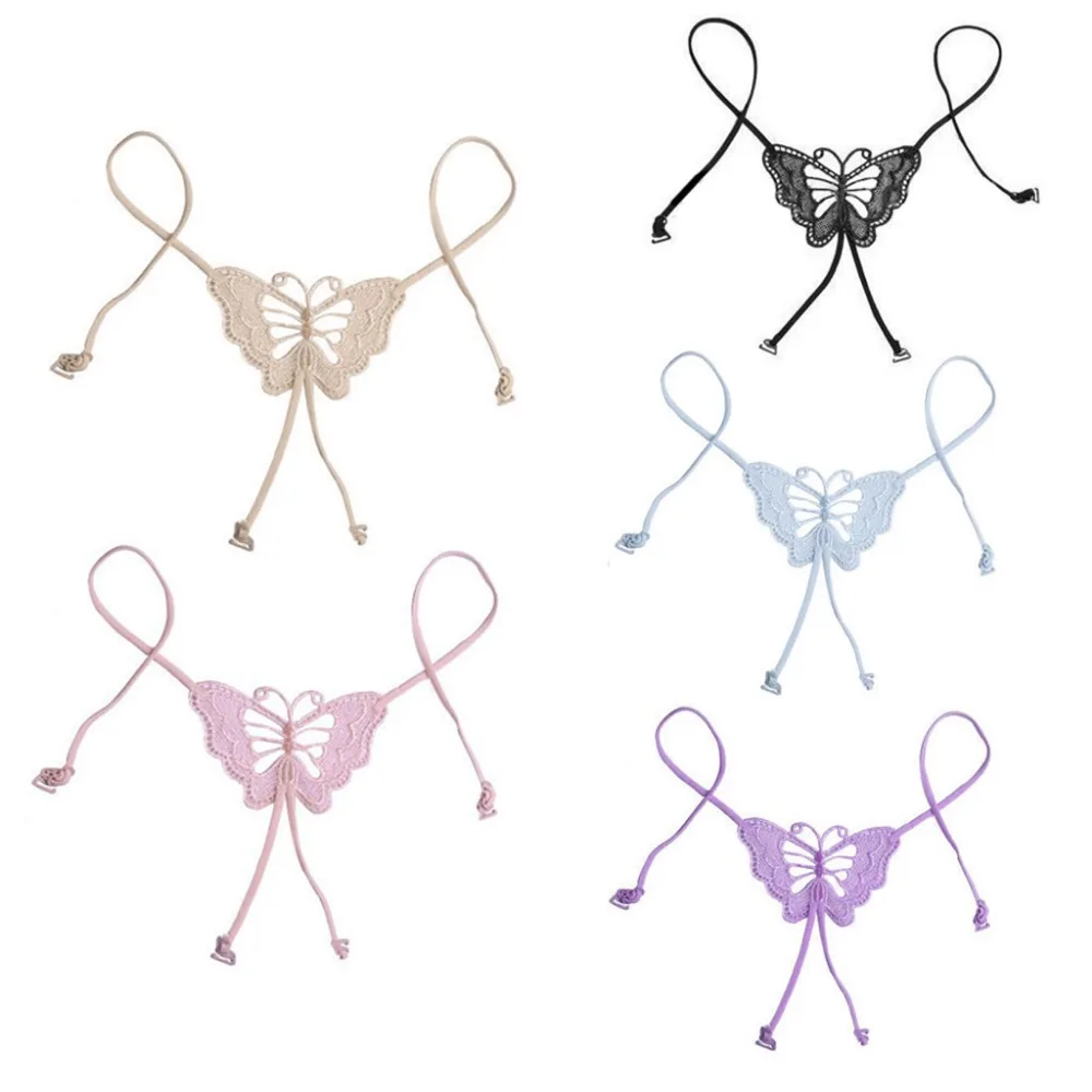 

Women Adjustable Back Bra Shoulder Straps Cross Butterfly Bow Invisible Belt New