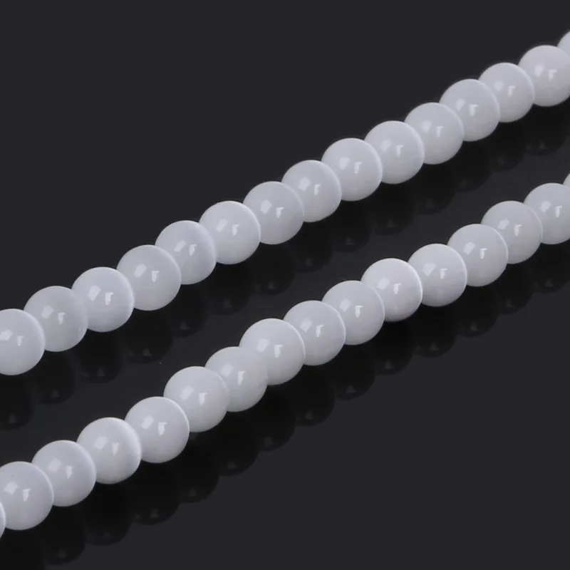 15/" Oeil de Chat Blanc Gemstone Round Spacer Loose Bead Jewelry Finding 4//6//8//10MM