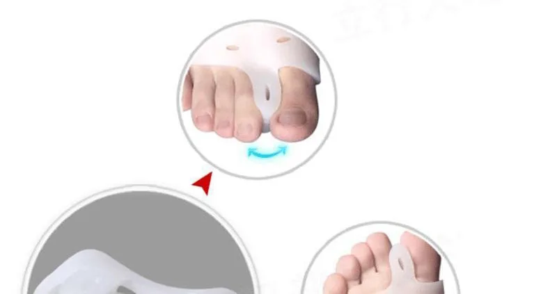 Protector Feet Care Hallux Valgus Toes Separator Toe Gel Separators Stretchers Bunion Protector Straightener Corrector Alignment (5)