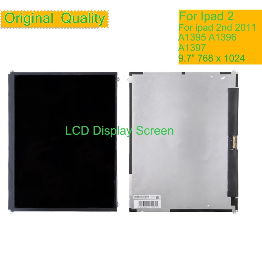 

10Pcs/lot For Apple iPad 2 2nd LCD Display Touch Screen Digitizer A1395 A1396 A1397 LCD Panel for ipad 2 monitor Pantalla by DHL