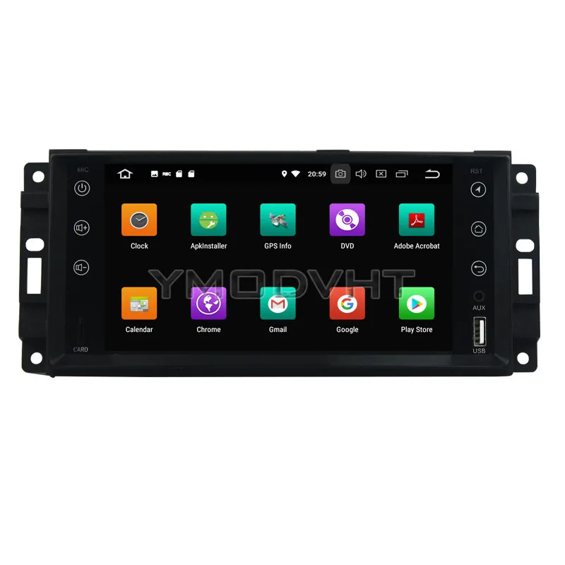 Flash Deal YMODVHT 7inch Android 8.0 Octa Core PX5 4GB Car DVD Radio Stereo GPS for Jeep Sebring/300C/Grand Cherokee/Wrangler/Journey 2010 2