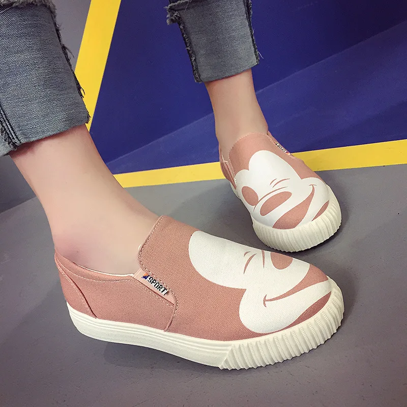 

2018 Spring And Autumn New Pattern Star Fund Cartoon Comic Level With Le Fuxie Leisure Time Singles Shoe ForeignALEX