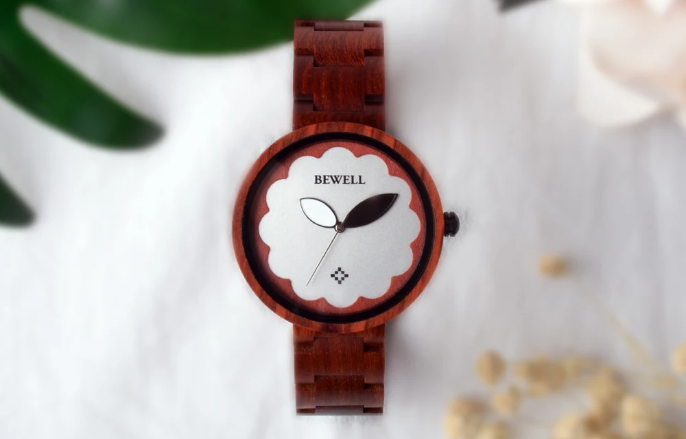 Женские круглые часы Bewell, женские деревянные часы, топ класса люкс, Брендовые Часы, стиль, модные женские часы, 152A