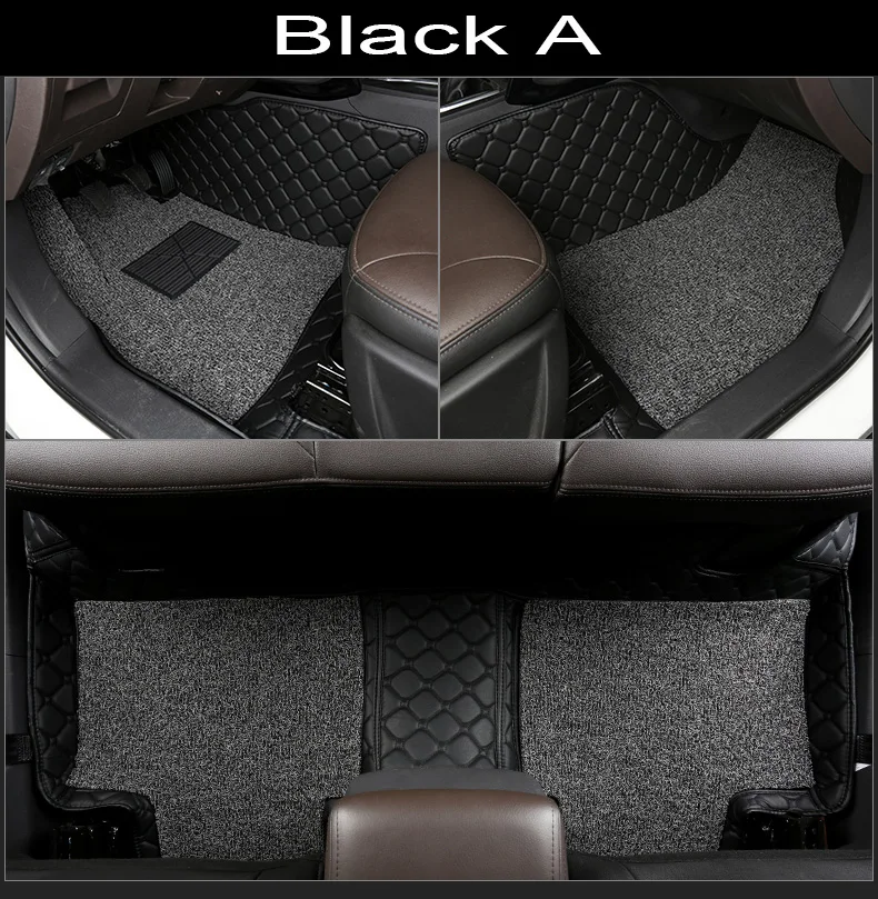 

Car floor mats for BMW Series GT M3 X1 X3 X4 X5 X6 Z4 Waterproof car-styling leather Anti-slip carpet liners