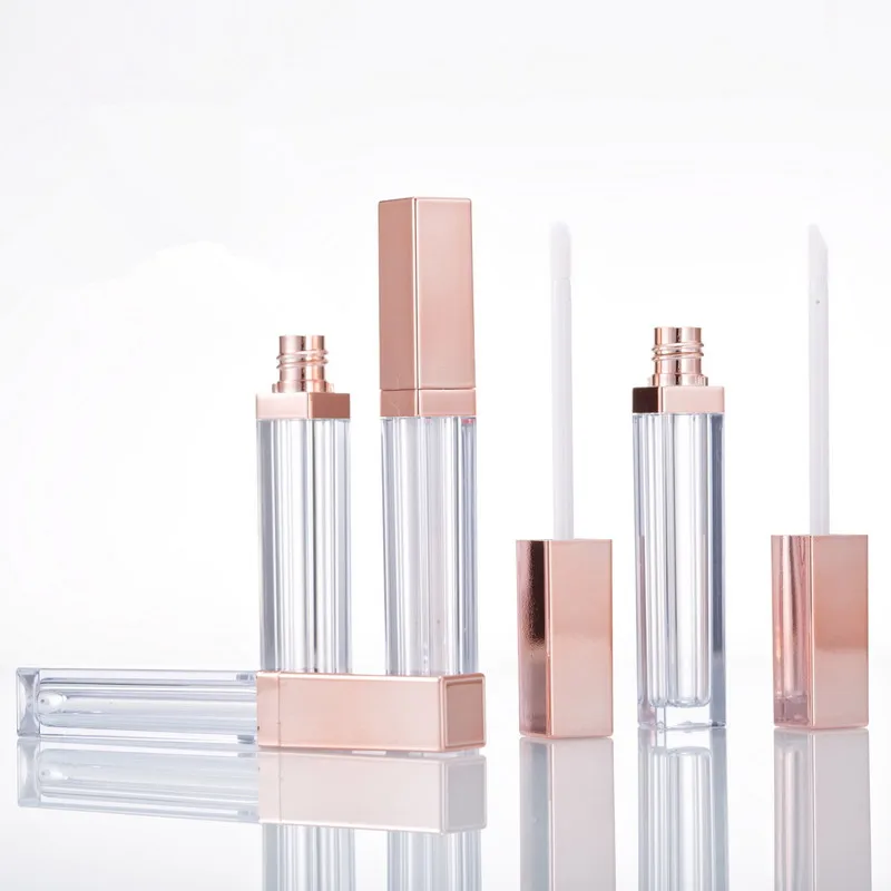 

Empty Lipgloss Tube DIY Lip Gloss Mask Cream Containers Rose Gold Refillable Bottles Packing 20pcs/lot