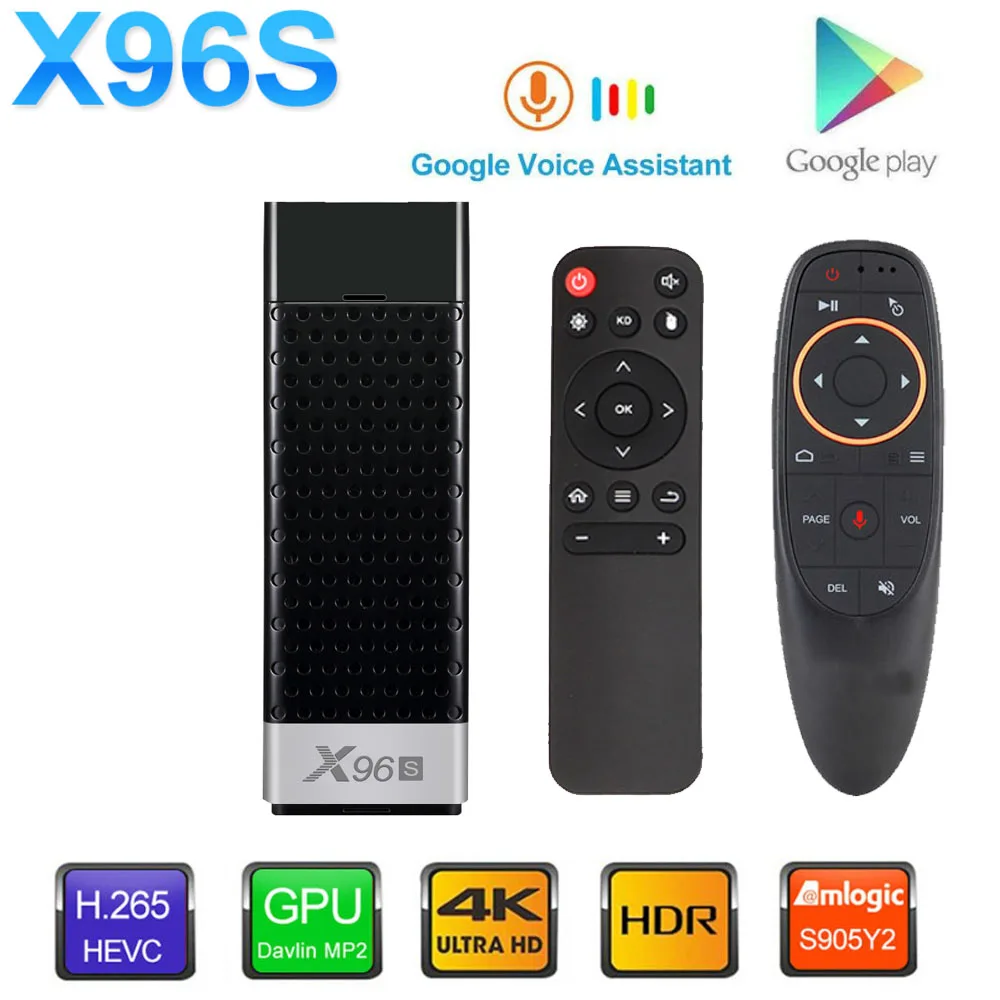 

Android TV Box X96S 4GB 32GB Amlogic S905Y2 Quad Core 4K 2.4G&5GHz Dual Wifi Bluetooth 4.2 1080P TV Stick PK X96 mini TV Box Set