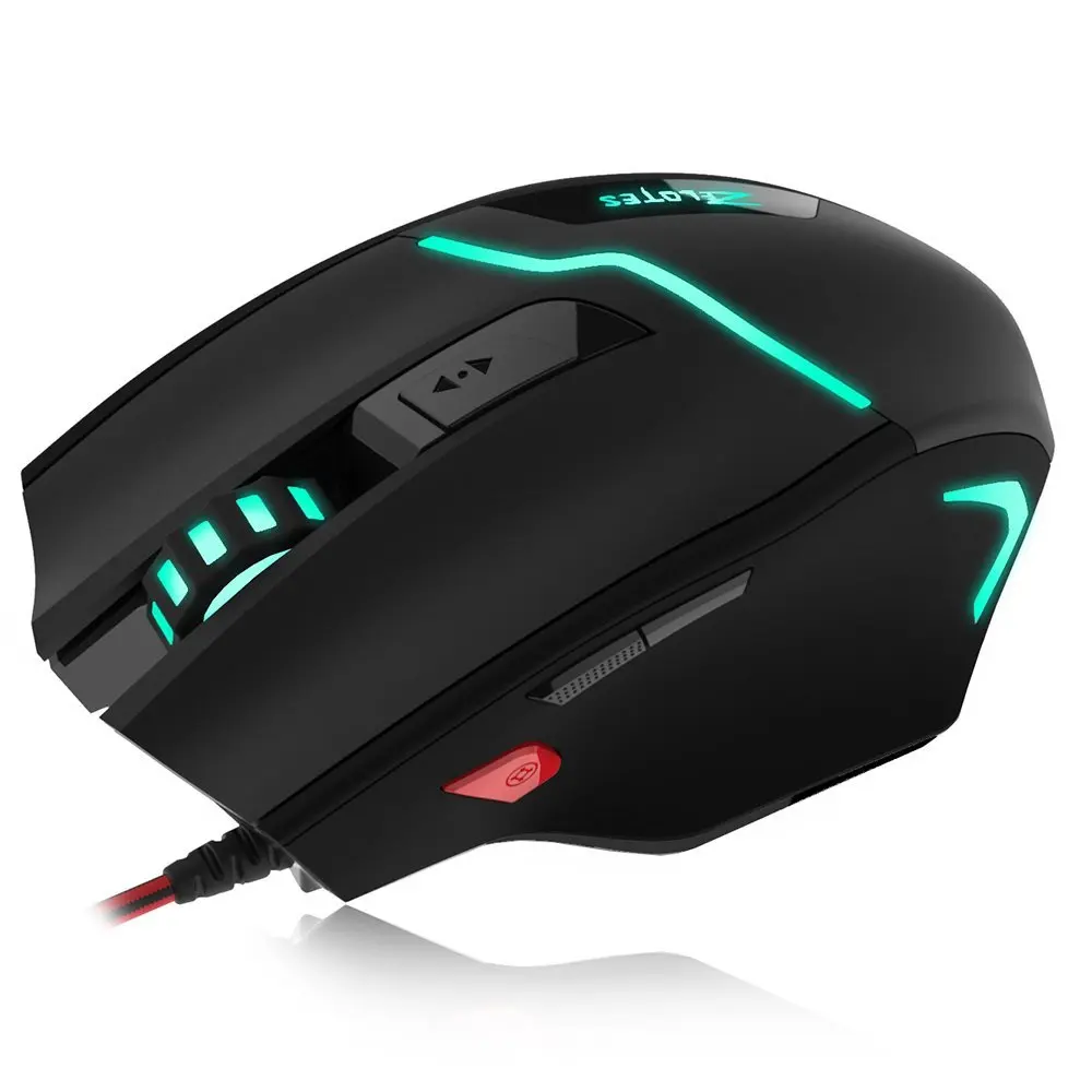  ZELOTES T10 7200DPI Gaming Mouse 7 Button Optical Computer Mouse USB Wired Gaming Mouse Professiona